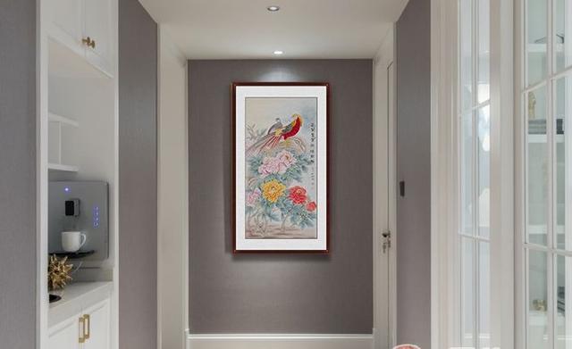 走廊装饰画：走廊挂什么画风水好？挂一幅精致的花鸟画，为家居装饰注入生机