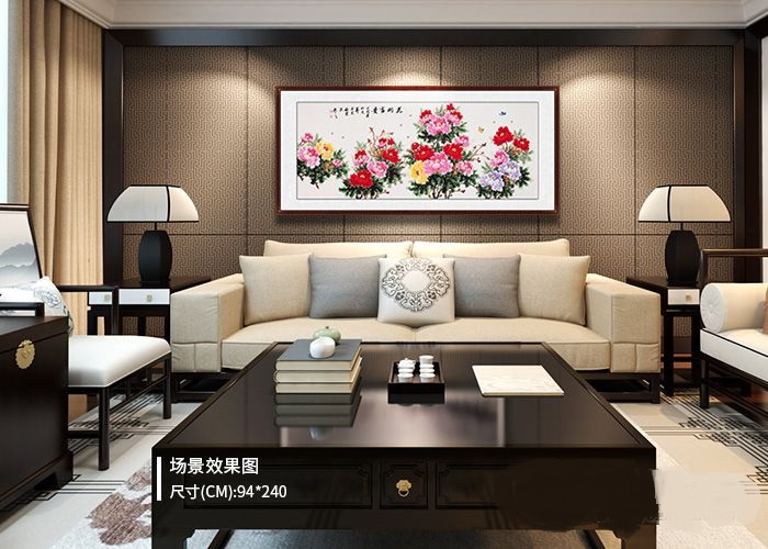 客厅装饰画：客厅沙发背景墙挂画什么画好？改善家庭气势，提升家庭文化品质